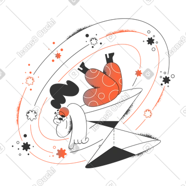 Woman with hourglass waiting for something PNG, SVG