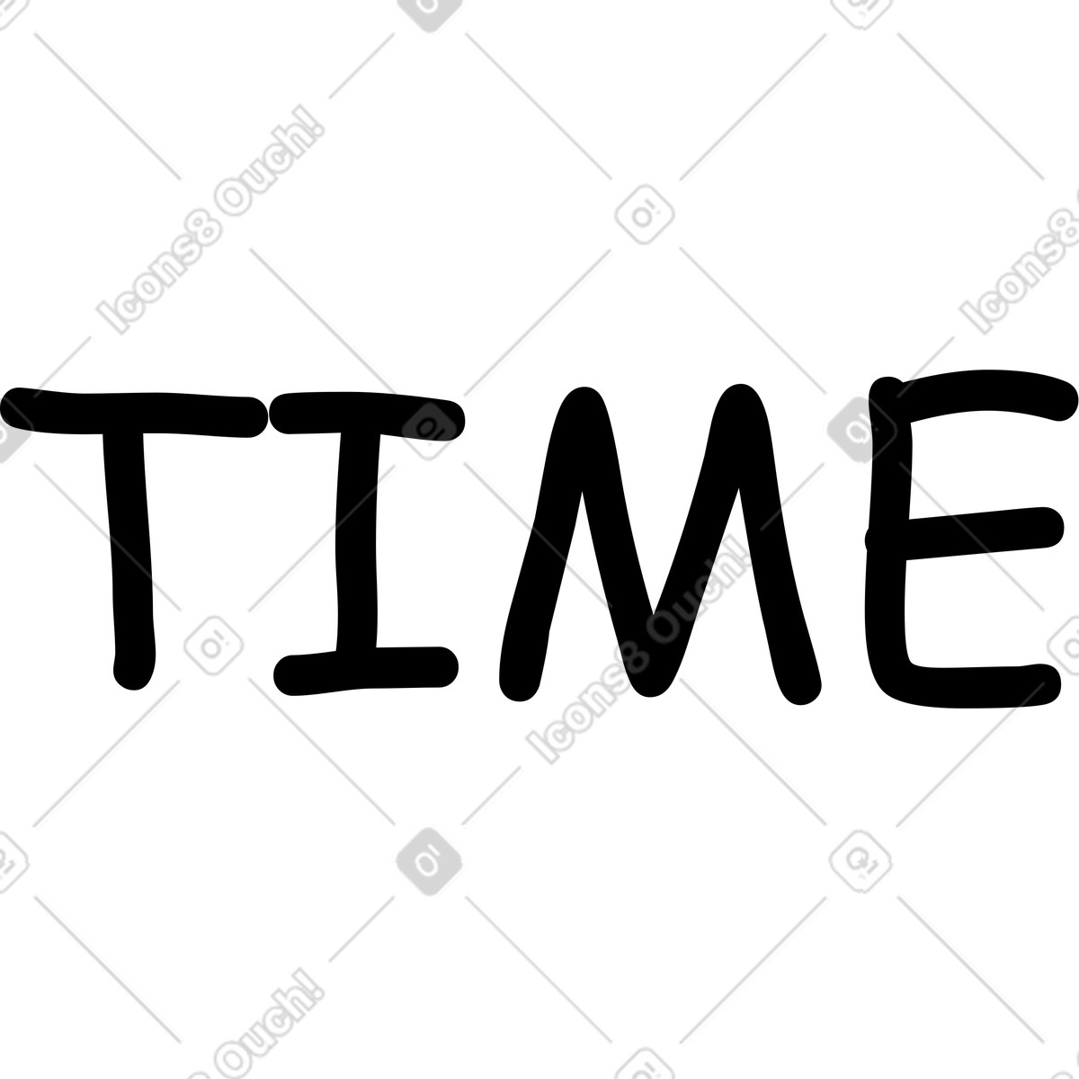 Ilustración Hora en estilo Sitcom a descargar en PNG y SVG