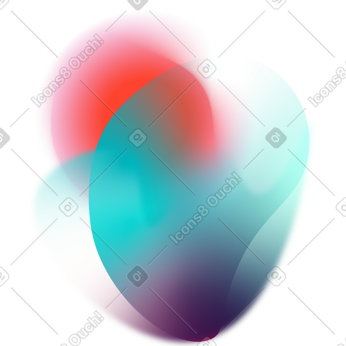 Illustration Colored blurry spot dans le style Forms à télécharger aux formats PNG, SVG