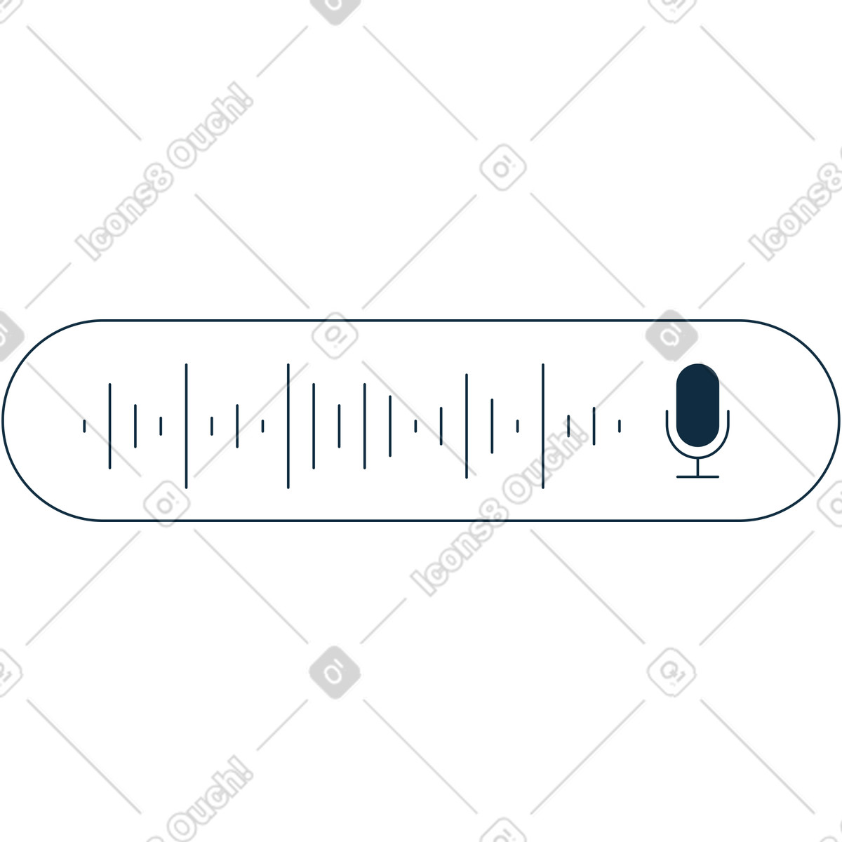 Messaggio vocale illustrazione in stile Bubble gum scarica in PNG, SVG