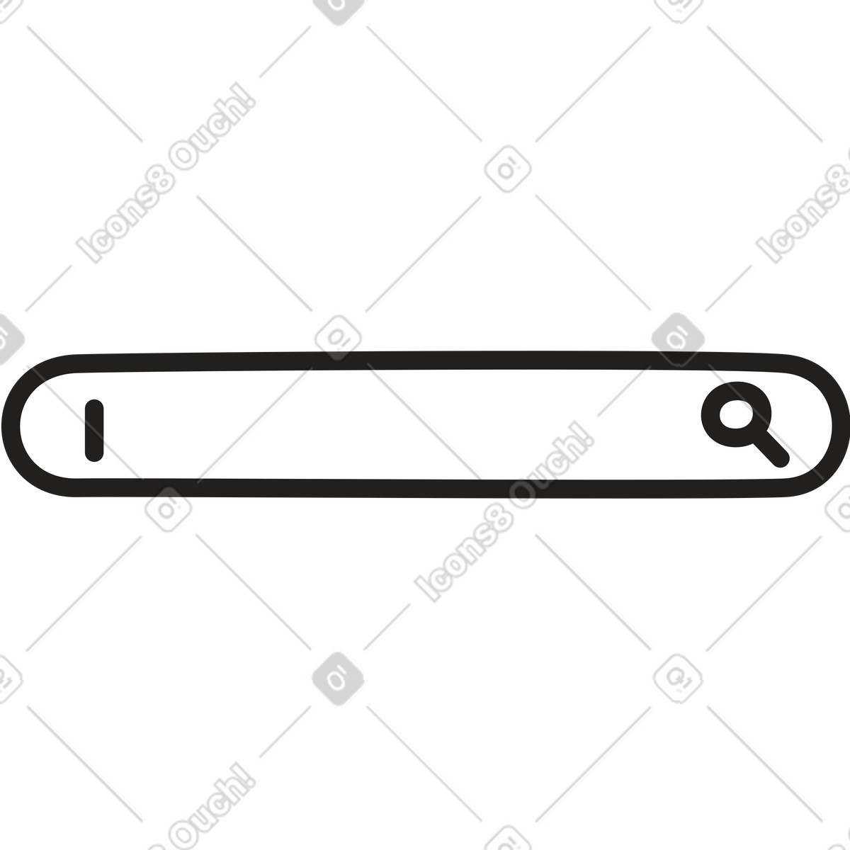 Search box illustration in Little style download in PNG, SVG