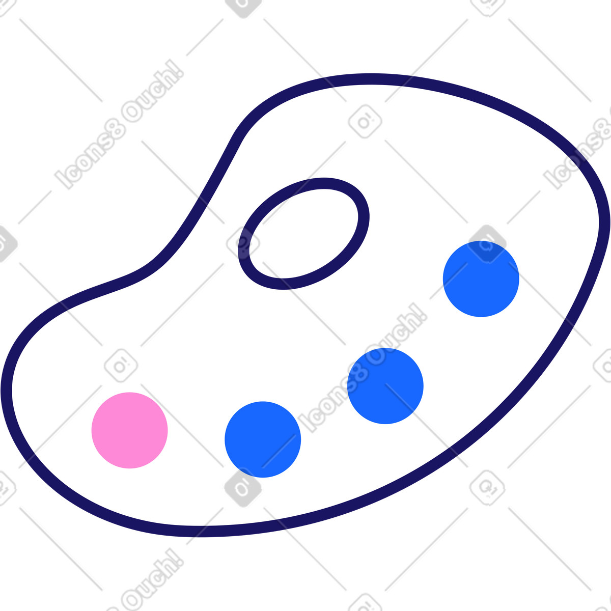 Ilustração de Paleta artistas em no estilo Matey para baixar em PNG, SVG