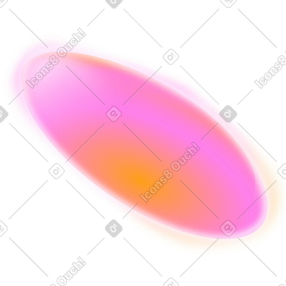 Ilustración Fuzzy pink ellipse en estilo Burst a descargar en PNG y SVG