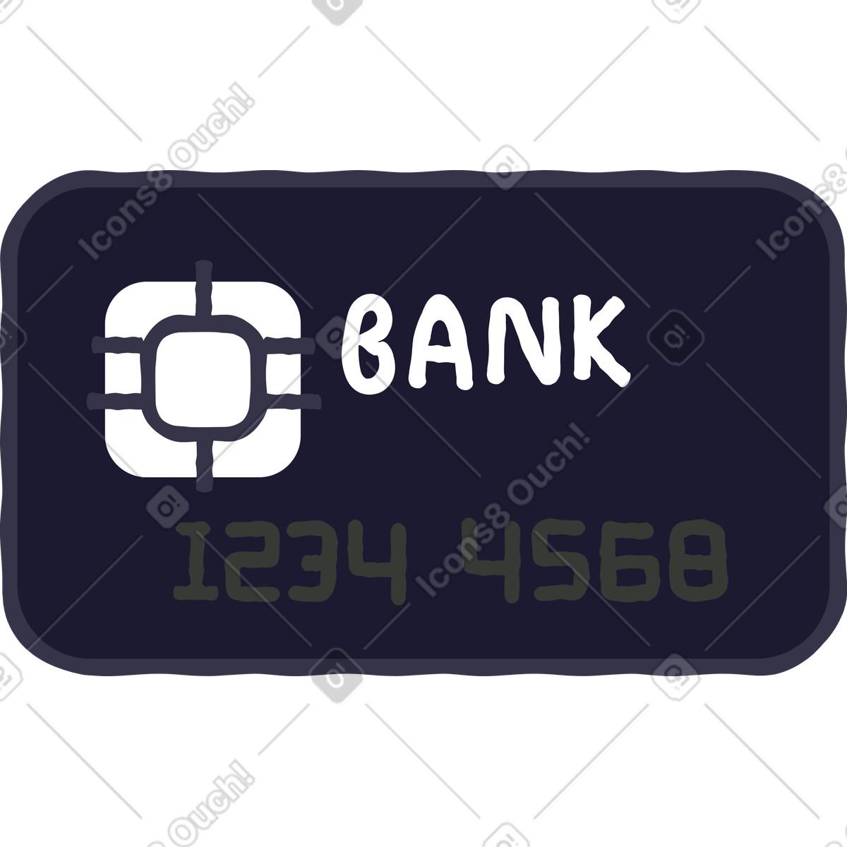 Иллюстрация Открытка в стиле Stripy — скачать в форматах PNG, SVG