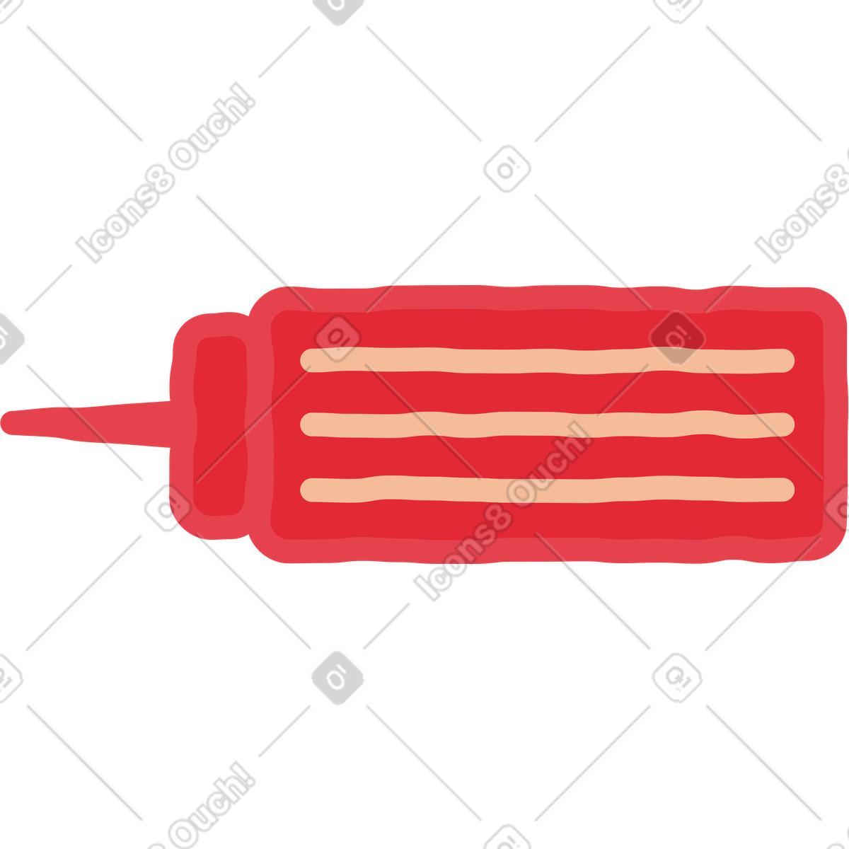 Stripy 스타일의 케첩 일러스트레이션 PNG, SVG 다운로드