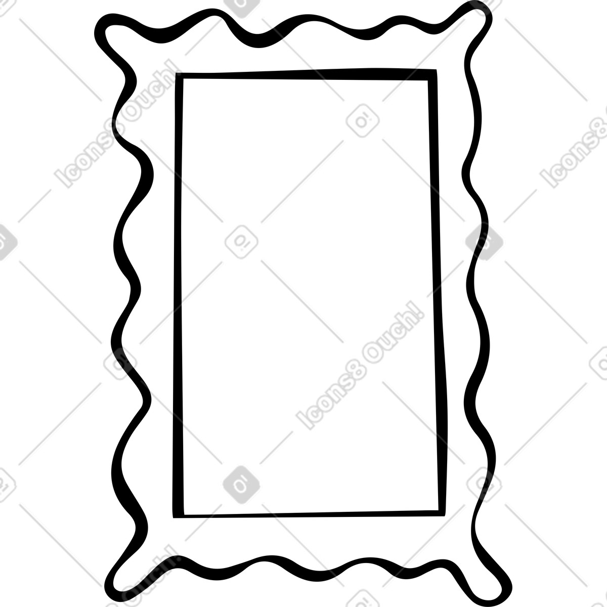 Frame illustration in Journal style download in PNG, SVG