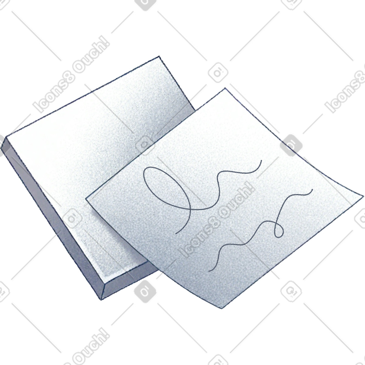 Ilustração de Adesivos bloco em no estilo Haze para baixar em PNG, SVG