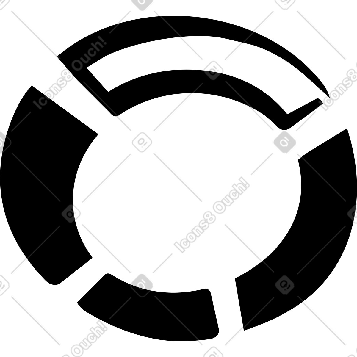 下载 Line 风格的 Loading spinner circular progress indicator for website or mobile interface 插画，支持 PNG、SVG 格式