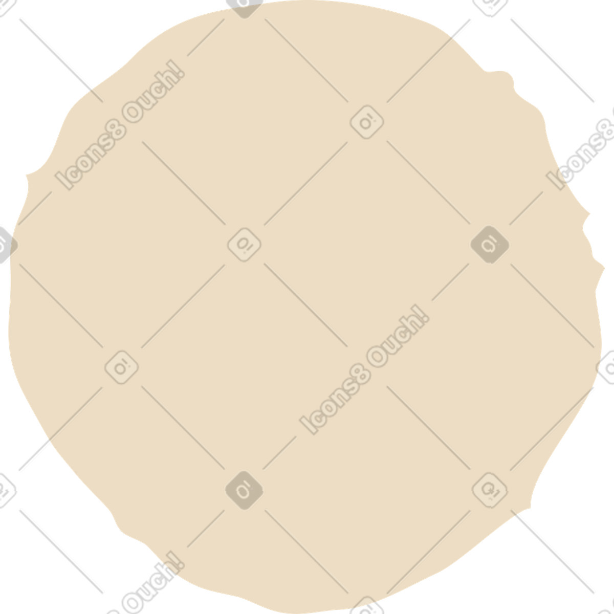 Ilustração de Beige circle em no estilo Flamenco para baixar em PNG, SVG
