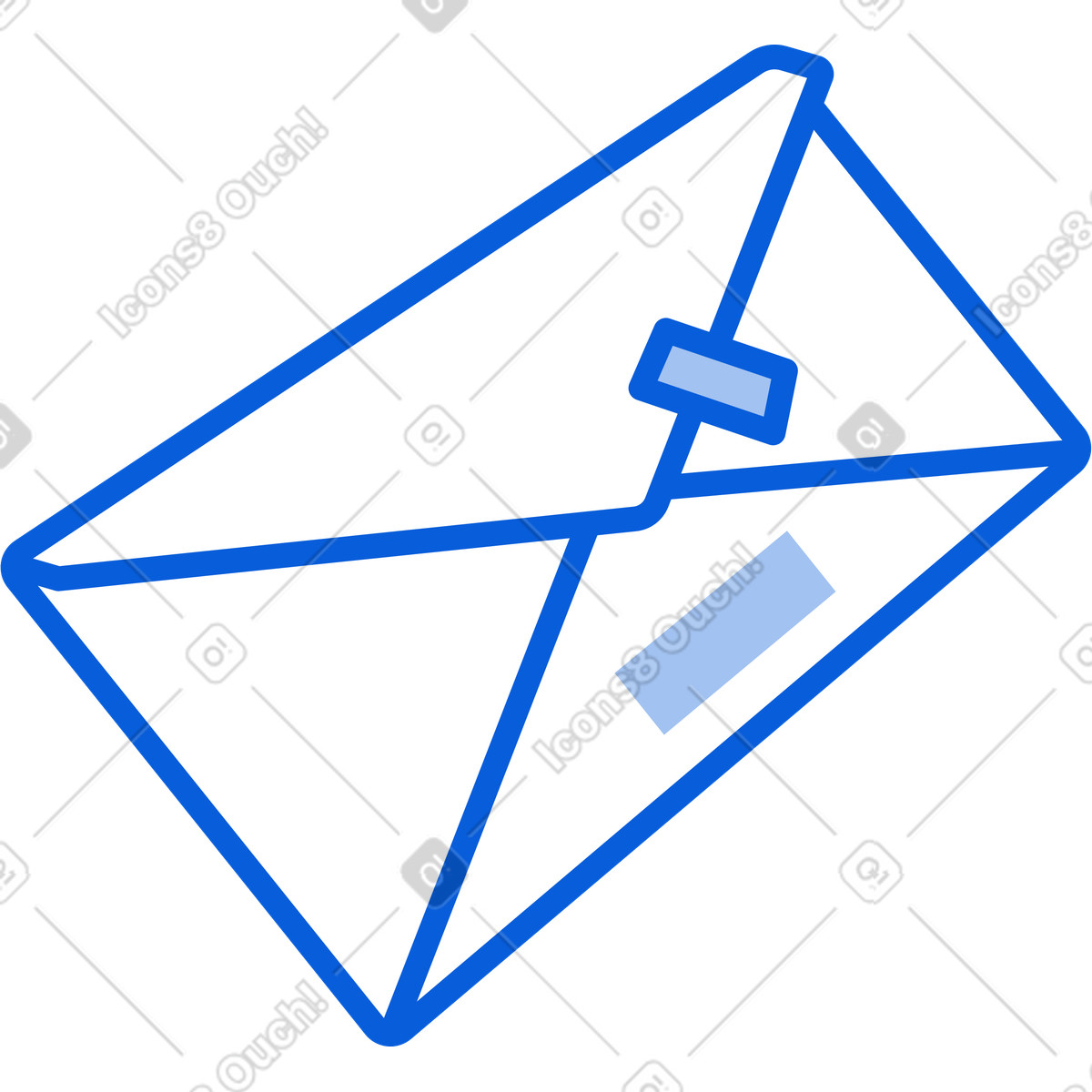 Gelber briefumschlag-Illustration im Handy Line-Stil als Download in PNG, SVG