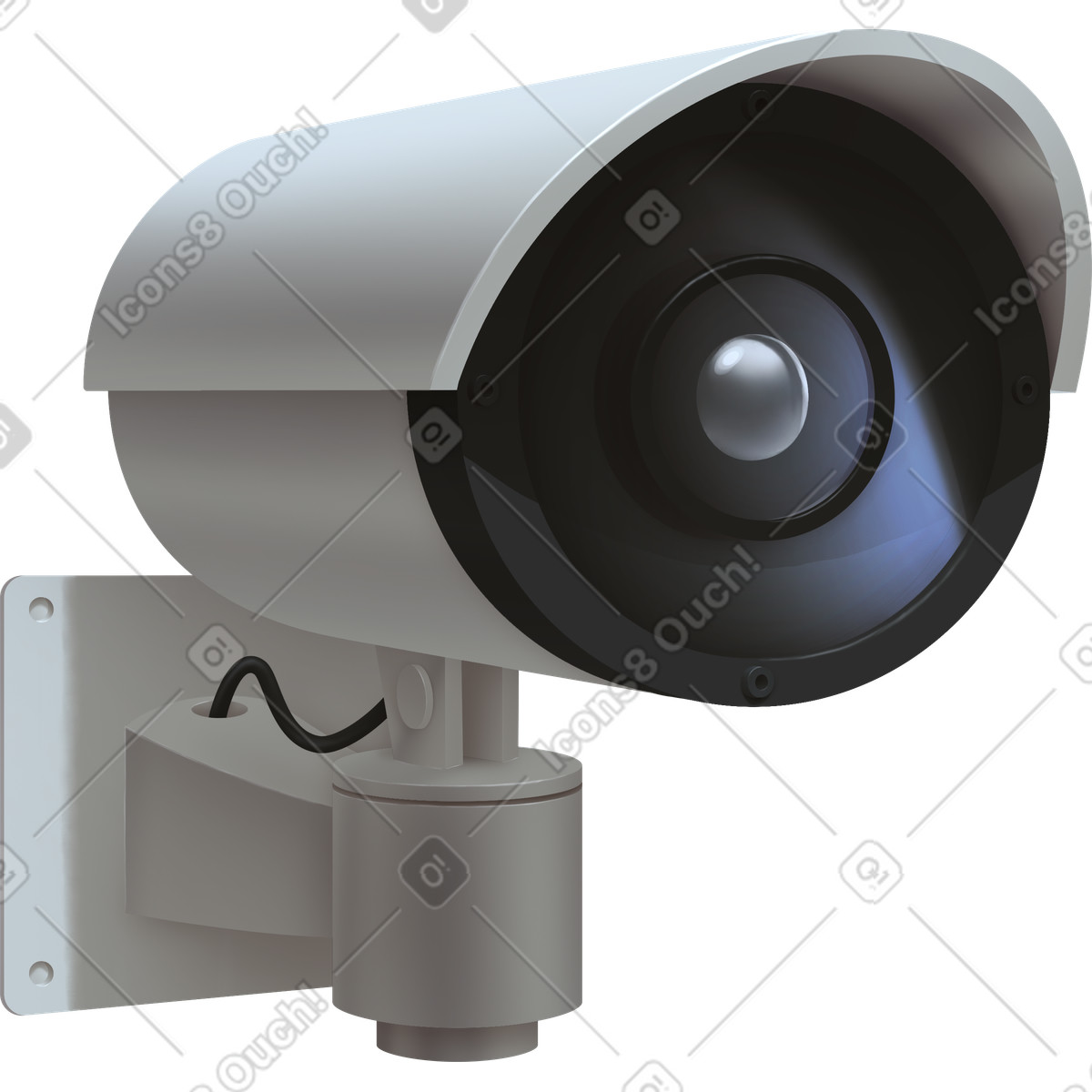 下载 Props 风格的 Security camera 插画，支持 PNG、SVG 格式