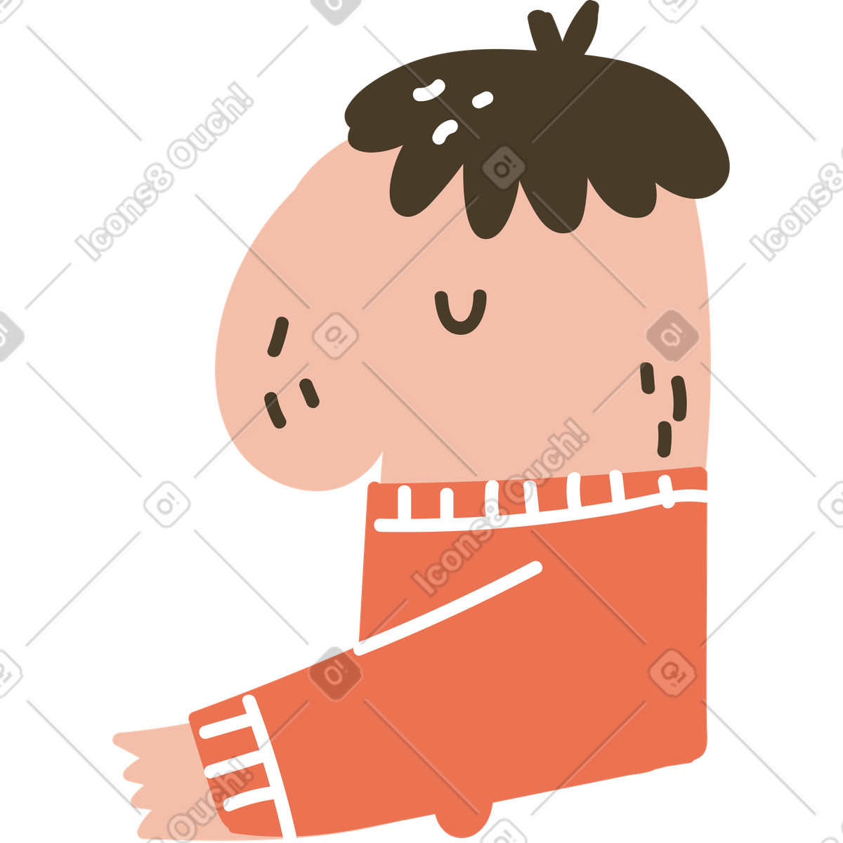 Karlsson スタイルの おとこ のイラストをPNG、SVG形式でダウンロード