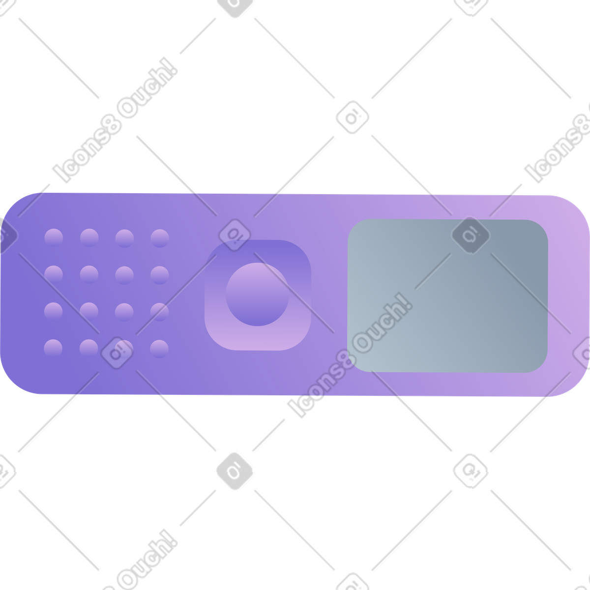 下载 Silky 风格的 录音机 插画，支持 PNG、SVG 格式