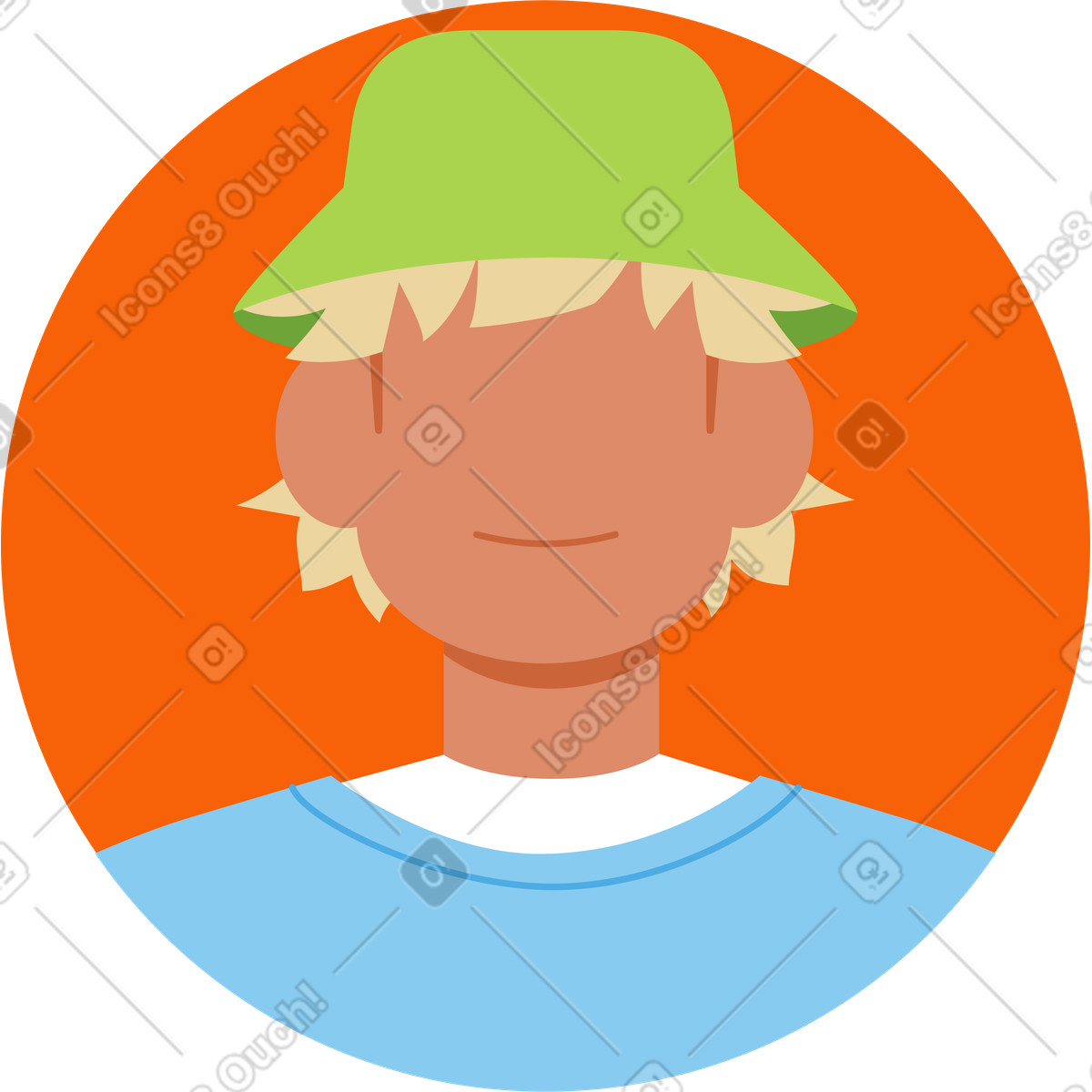 Illustration Avatar maléfique dans le style Catchy à télécharger aux formats PNG, SVG
