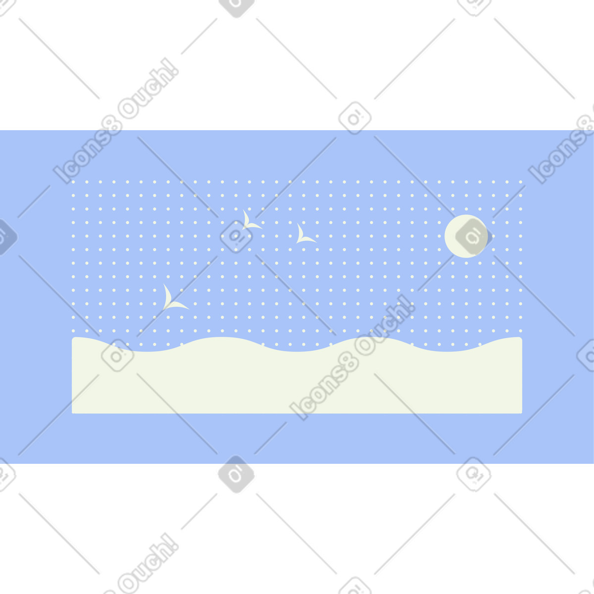Abstract スタイルの 海 のイラストをPNG、SVG形式でダウンロード