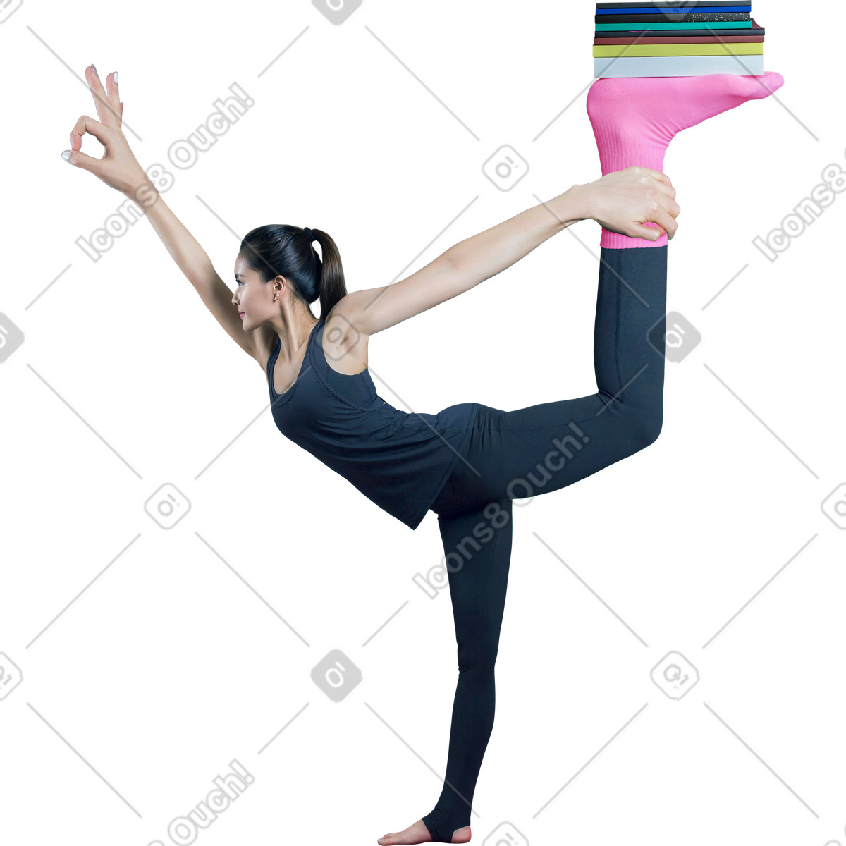 Illustration Femme yoga dans le style Energy à télécharger aux formats PNG, SVG