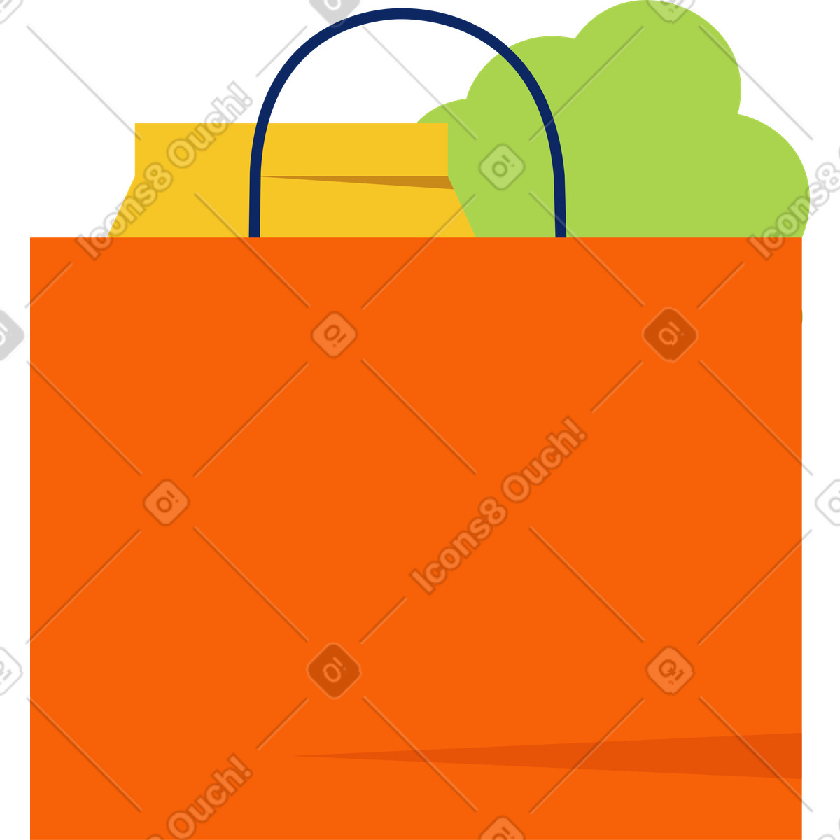 Illustration Sac de courses dans le style Catchy à télécharger aux formats PNG, SVG