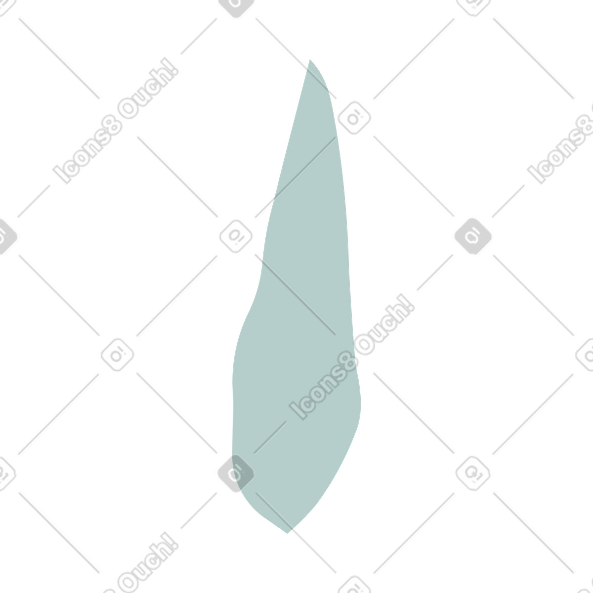 Ilustração de Gota forma cinza em no estilo Scandi para baixar em PNG, SVG