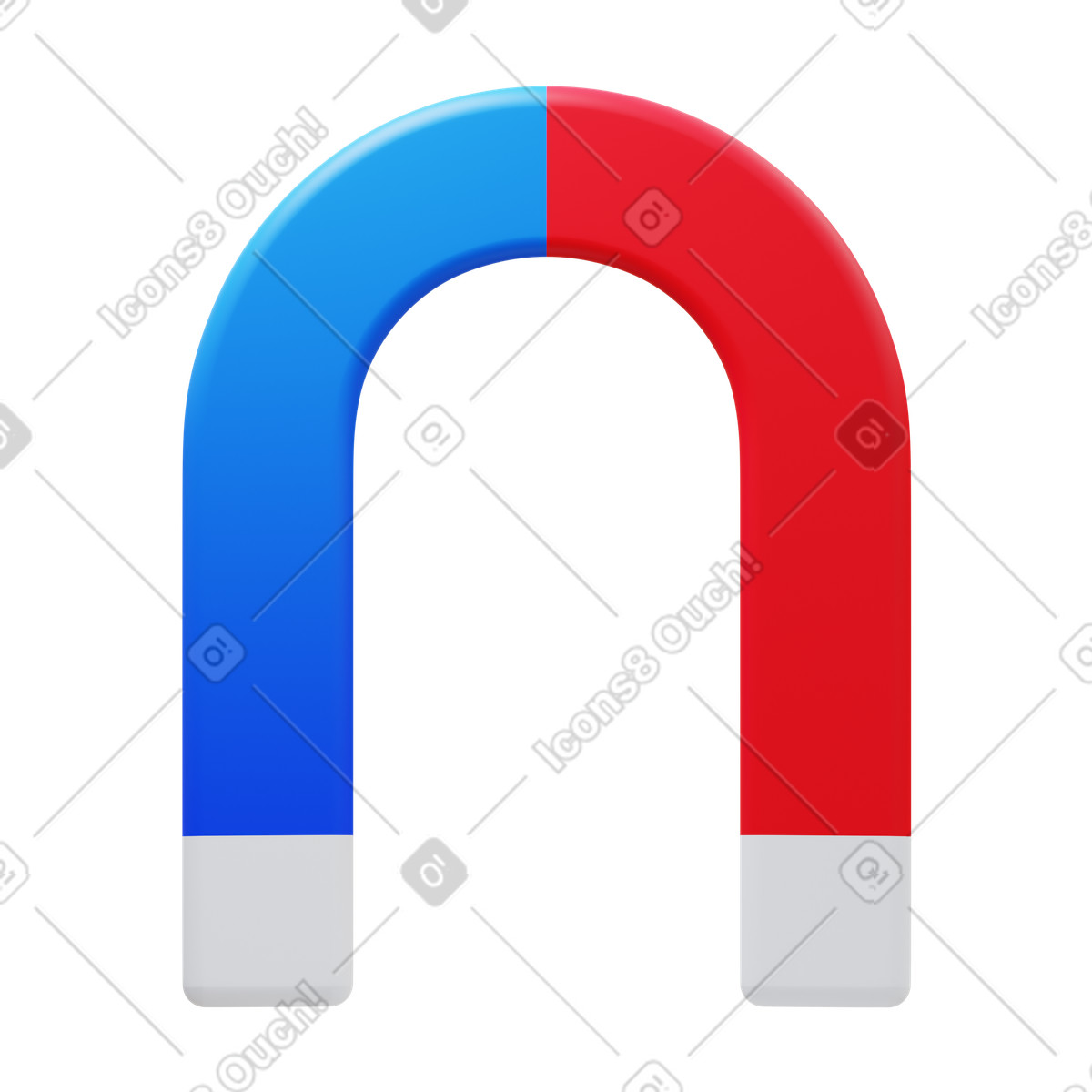 3D Fluency スタイルの 磁石 のイラストをPNG、SVG形式でダウンロード