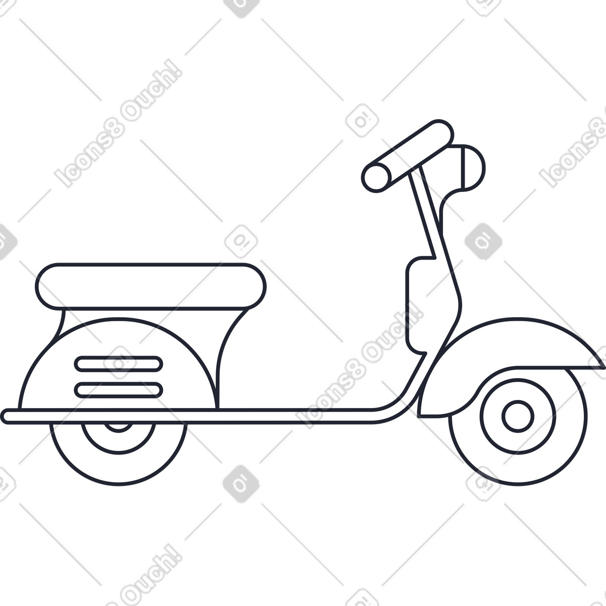 Ilustração de Motocicleta em no estilo Pablita para baixar em PNG, SVG