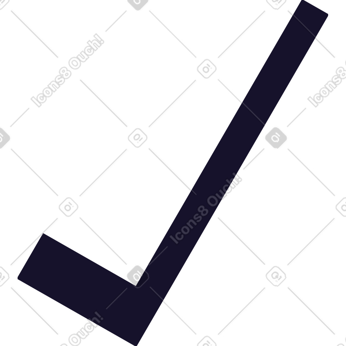 Checkmark illustration in PNG, SVG