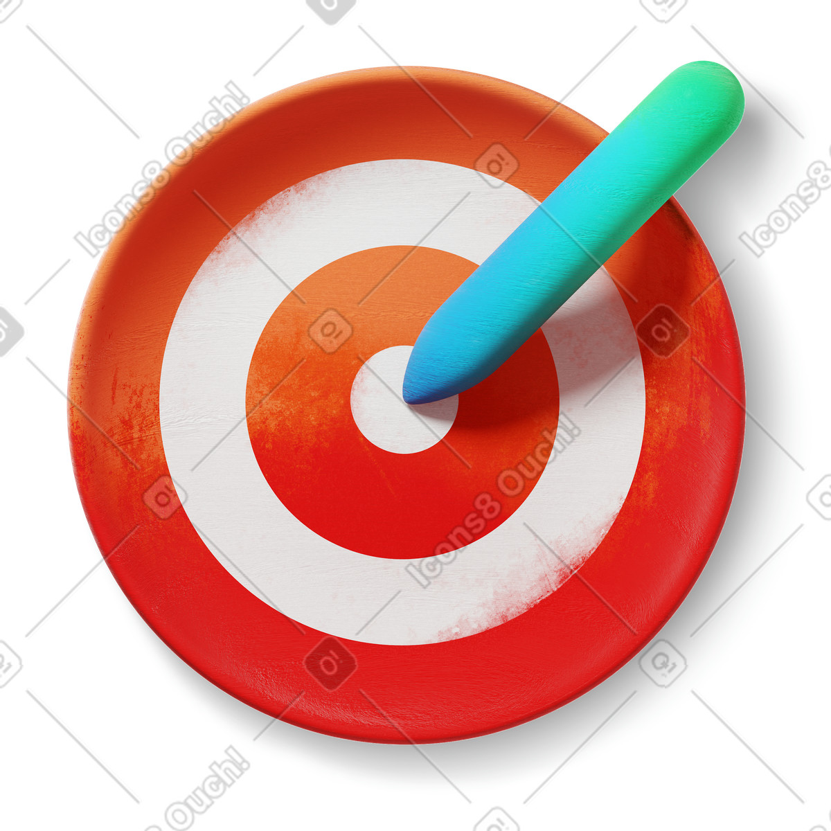 3D Microsoft Fluent illustration 스타일의 목표 일러스트레이션 PNG, SVG 다운로드