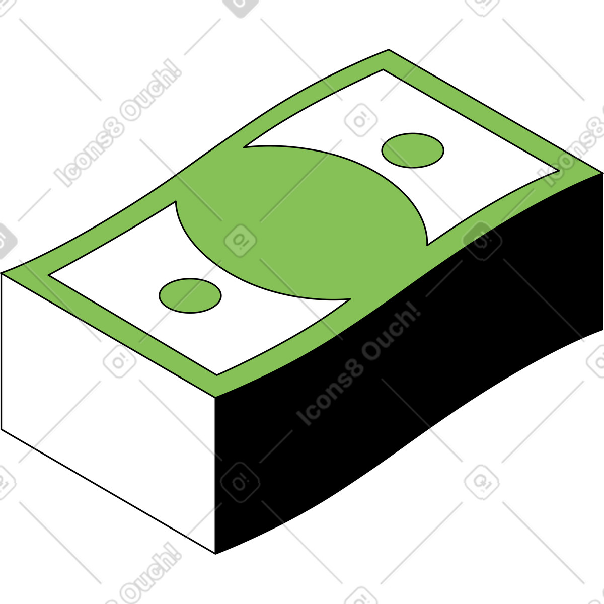 Illustration Pile d'argent dans le style Isometric à télécharger aux formats PNG, SVG