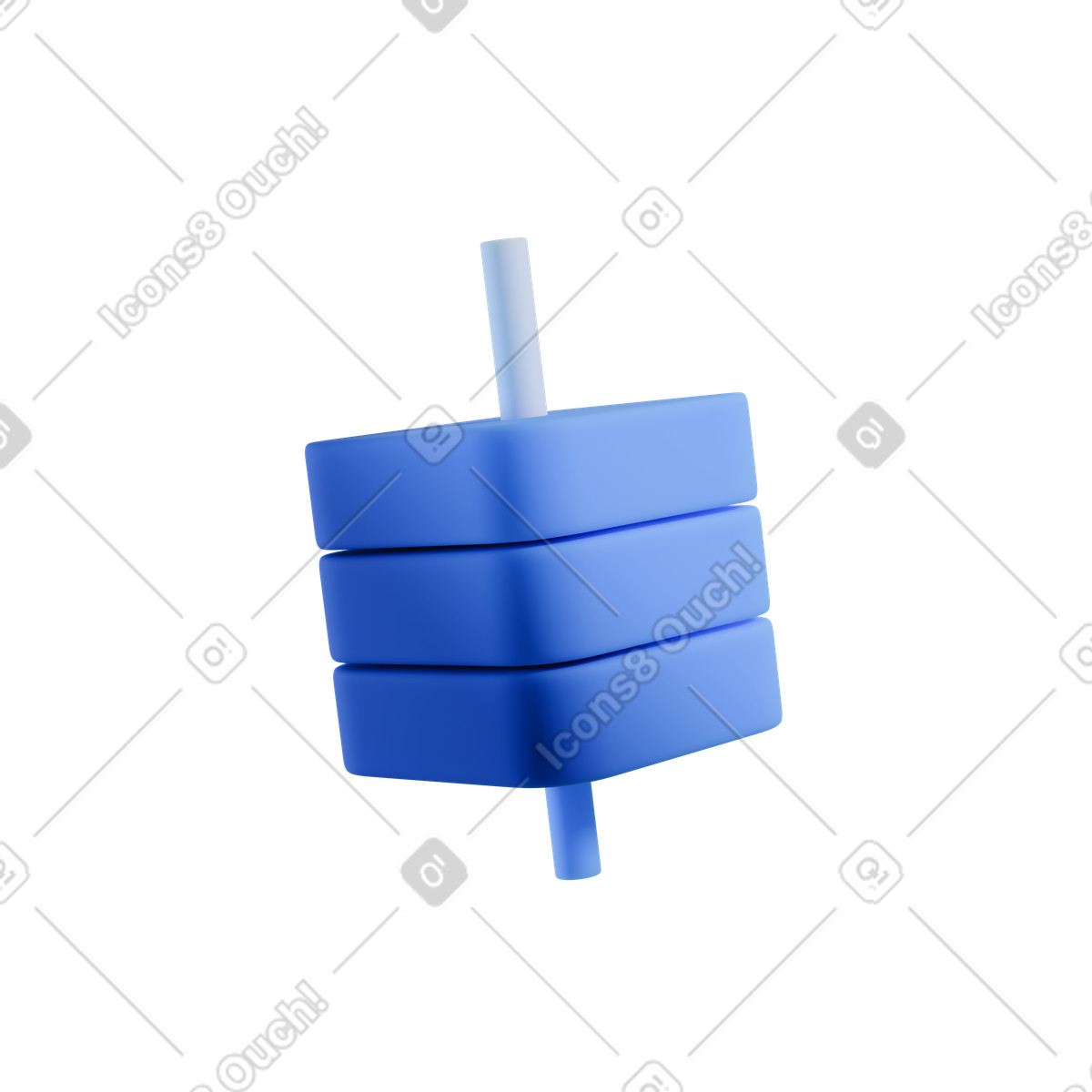 Icona a candela del grafico illustrazione in stile 3D Blueprint scarica in PNG, SVG