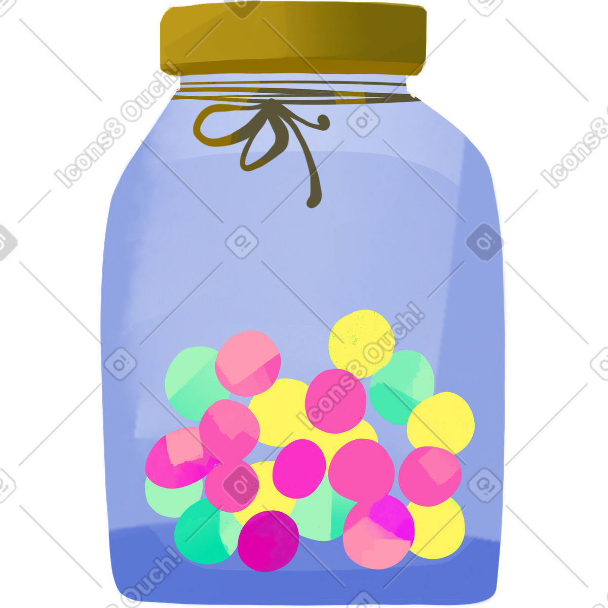 Ilustração de Doce em no estilo Atomic para baixar em PNG, SVG