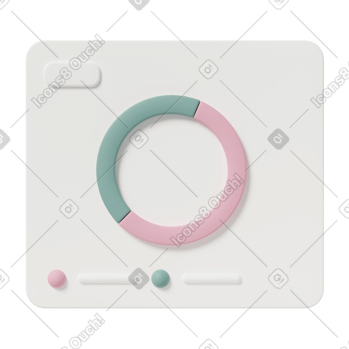 Ilustración Chart en estilo 3D Casual life a descargar en PNG y SVG