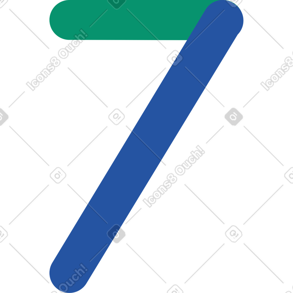 下载 Spot 风格的 Number seven 插画，支持 PNG、SVG 格式