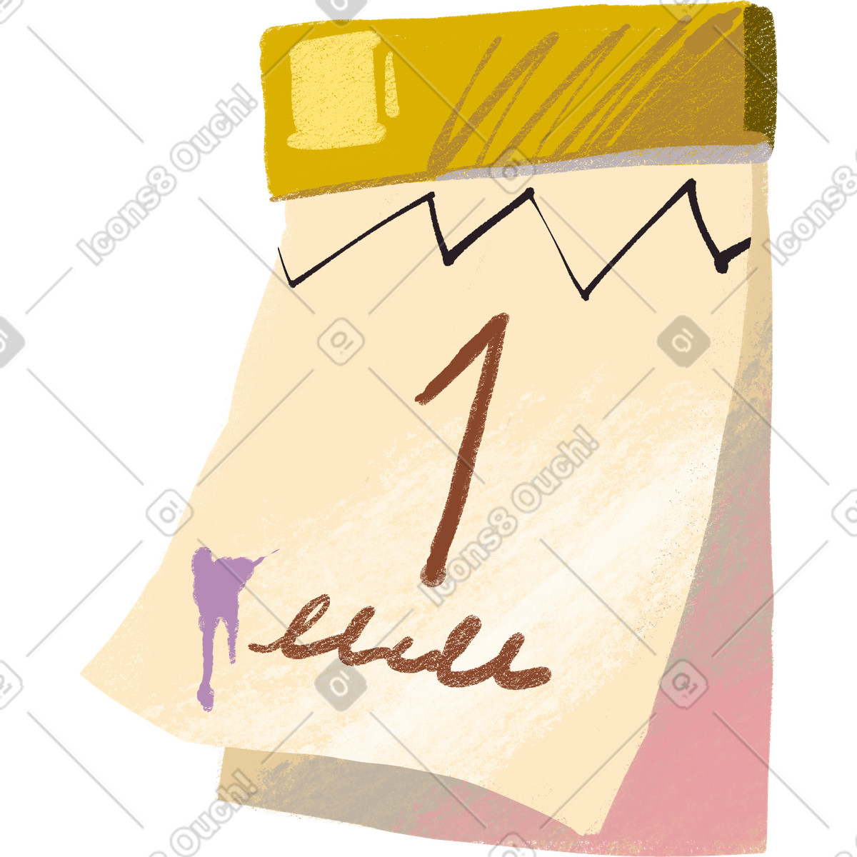 Ilustração de Calendário em no estilo Fabulous para baixar em PNG, SVG