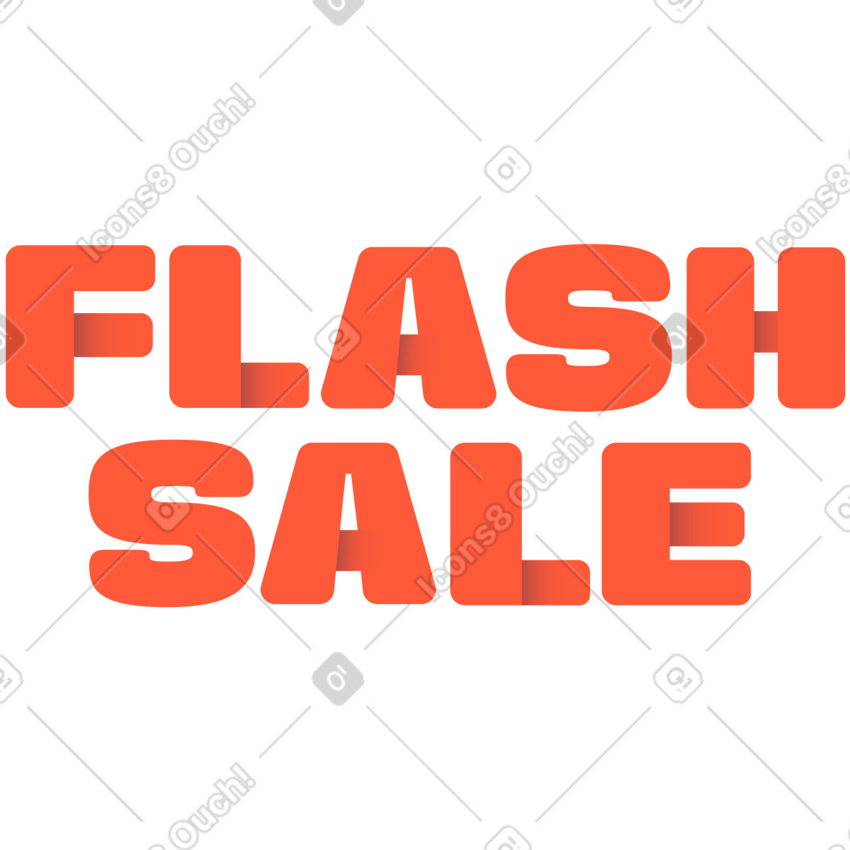 Vendita flash di lettere illustrazione in stile Beam scarica in PNG, SVG