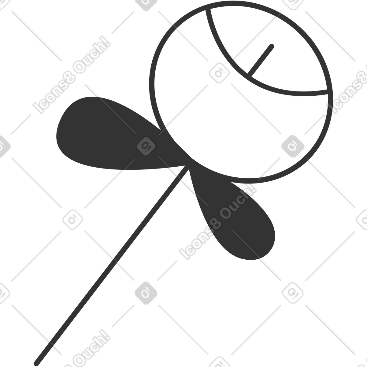 下载 Crayon 风格的 花 插画，支持 PNG、SVG 格式