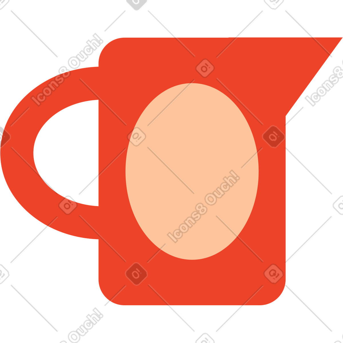 Watering can illustration in Polar style download in PNG, SVG
