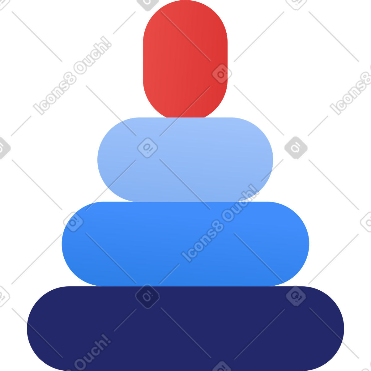Illustration Jouet pyramide dans le style Clip à télécharger aux formats PNG, SVG
