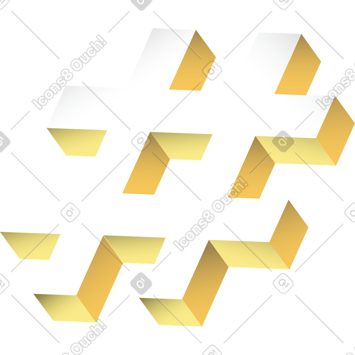 Ilustración Signo de celosía en estilo Levels a descargar en PNG y SVG
