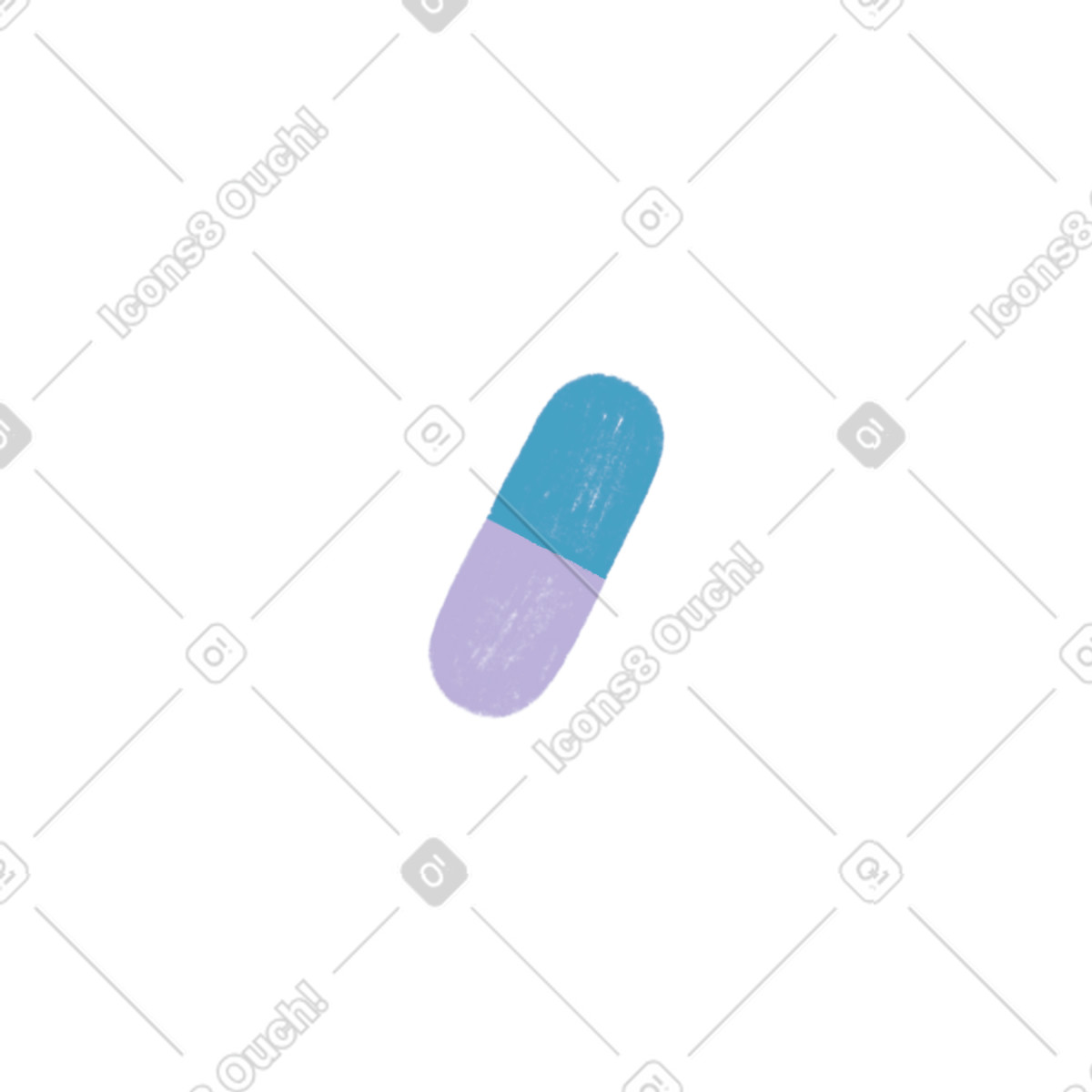 Blue purple pill illustrazione in stile Tutti scarica in PNG, SVG