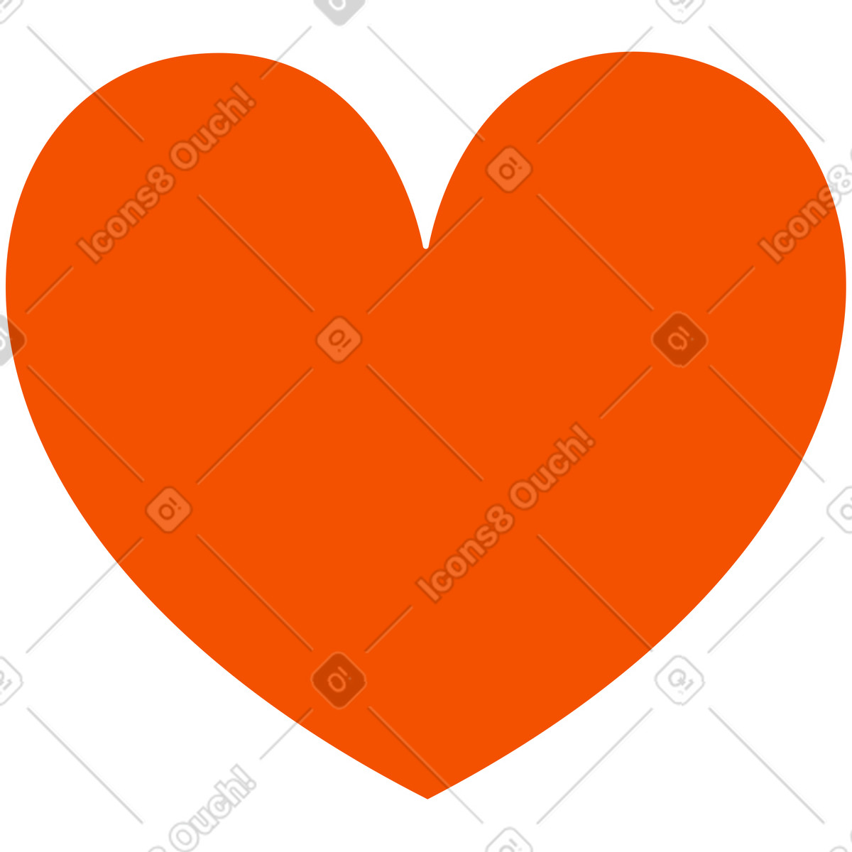 Cuore illustrazione in stile Strict scarica in PNG, SVG
