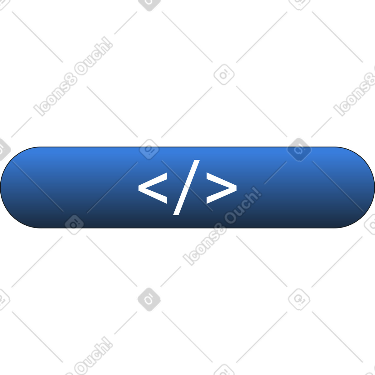 Rounded rectangle with programming sign illustration in PNG, SVG