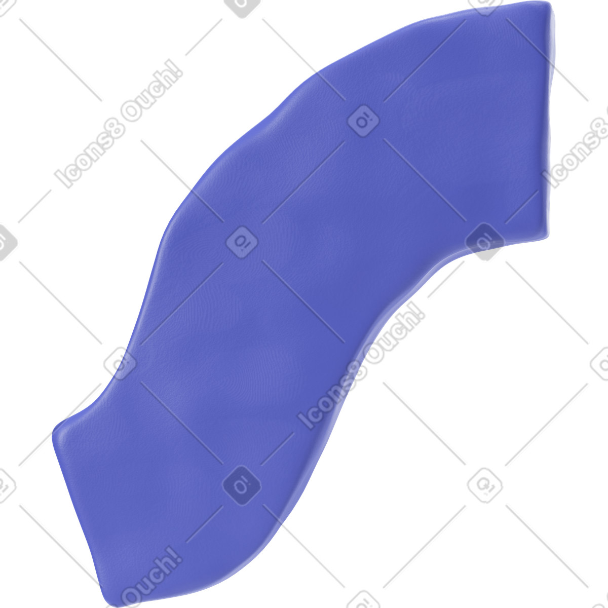 Ilustração de Braço na manga azul em no estilo 3D Stripy para baixar em PNG, SVG