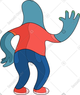 Man back sturdy hi PNG, SVG