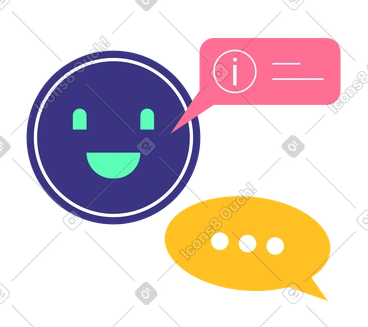 AI Assistant helping with the information PNG, SVG
