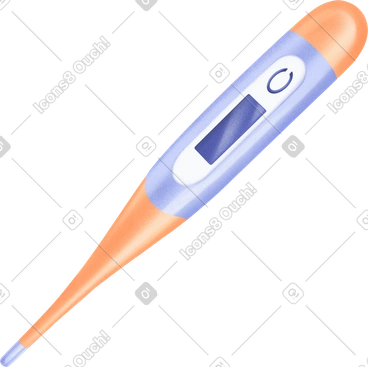 Electronic thermometer PNG, SVG