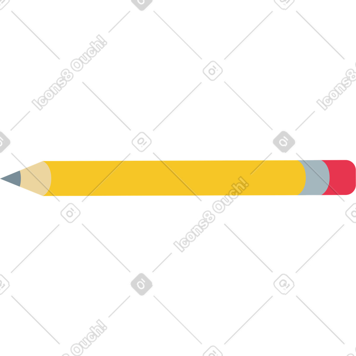 Ilustração de Lápis em no estilo Catchy para baixar em PNG, SVG