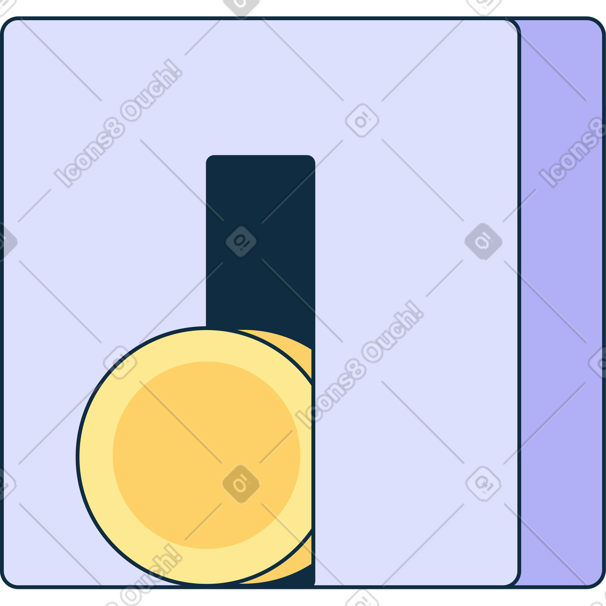 Mining farm with money illustration in PNG, SVG