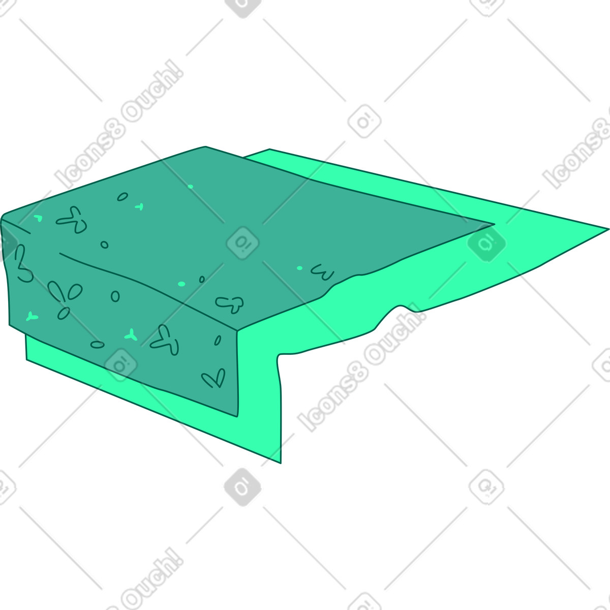Illustration Nappe de table dans le style Storyline à télécharger aux formats PNG, SVG
