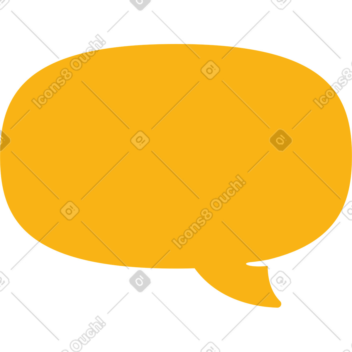 Ovale della bolla di discorso illustrazione in stile Flame scarica in PNG, SVG