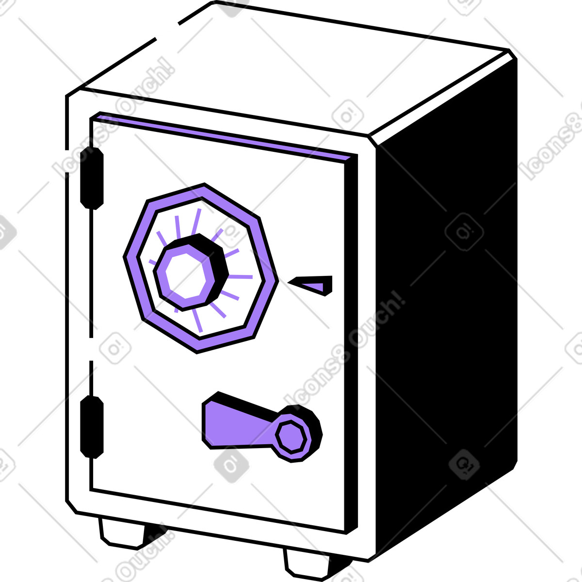 Ilustración Seguro en estilo Amethyst a descargar en PNG y SVG