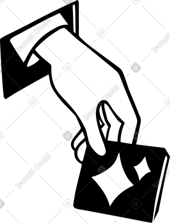 Technology concept with hand picking AI feature tile